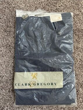 Vintage Clark & Gregory‎ 100% Wool Men's Navy Dress Pants